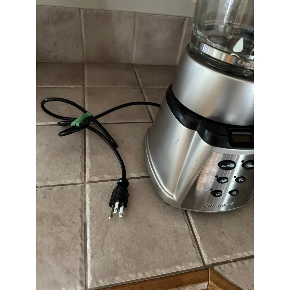 Cuisinart Blender CBT-500 600W Ice Crush Pulse High Low Settings Silver